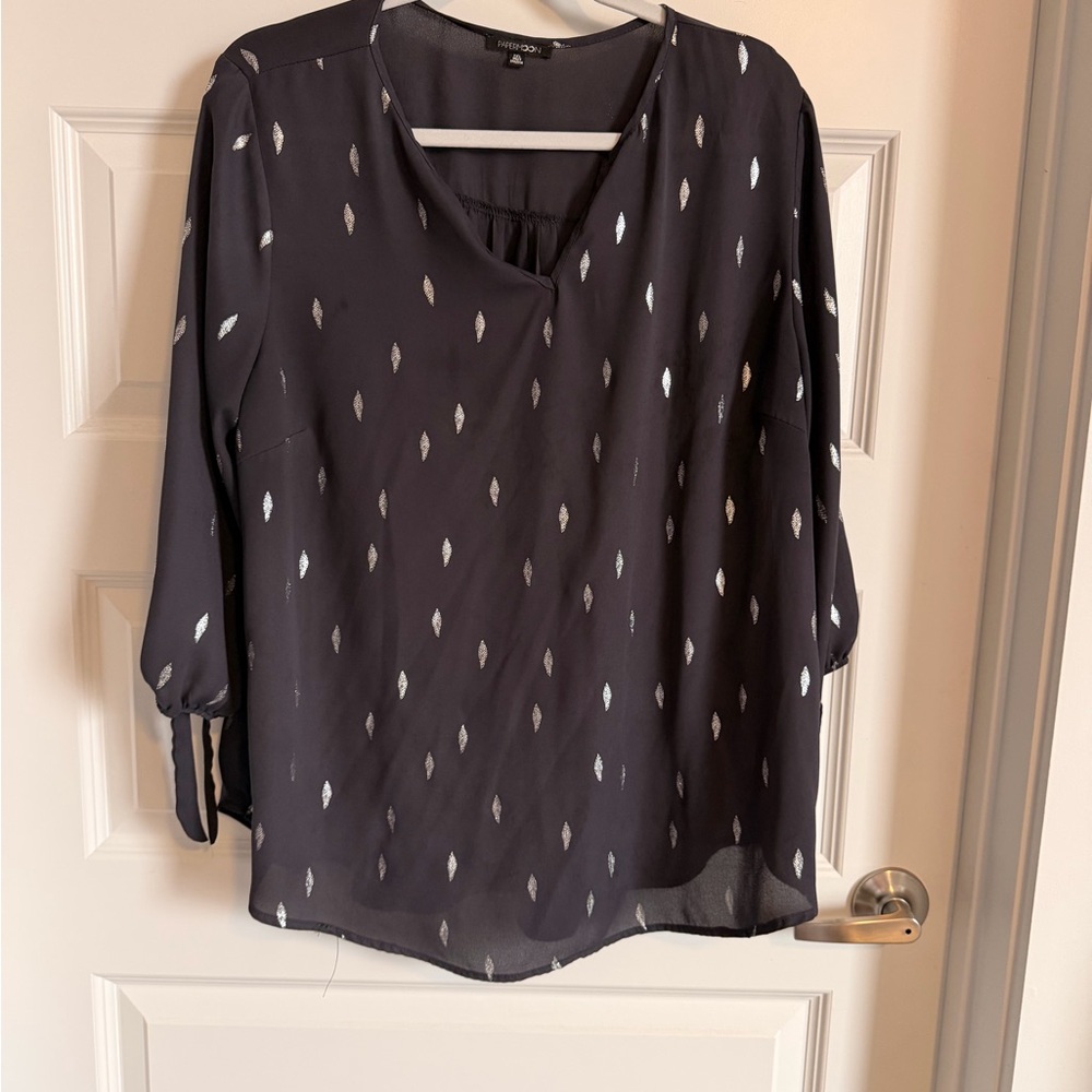 Papermoon Black and White Patterned Blouse